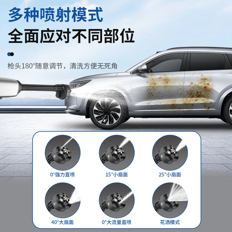 高压无线洗车水枪大功率浇花锂电专用洗车机家用便携式水枪批发|undefined