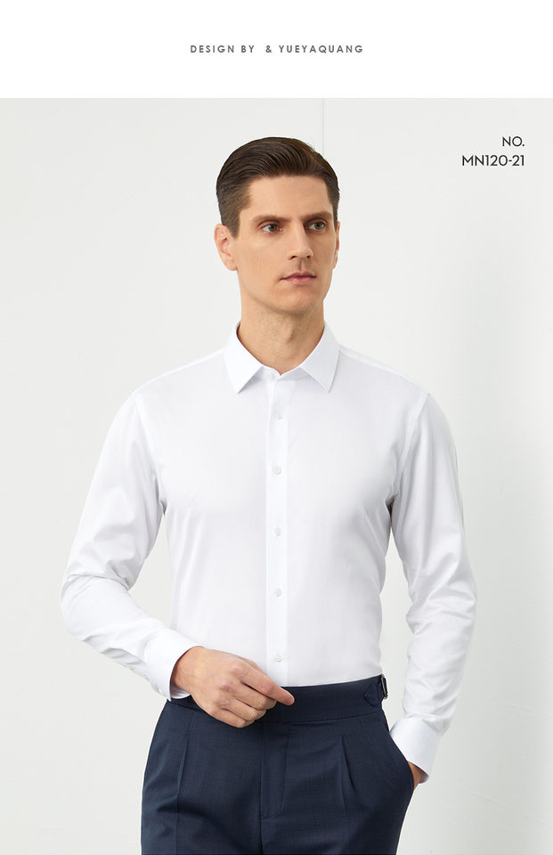 Áo sơ mi nam Oxford cotton dài tay không cần ủi form vừa vặn — Sky Blue-Dài tay-Nam-25, Trắng-dài tay-nam-21, Xám hồng-dài tay-nam-30 chi tiết 22