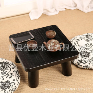 SOURCE Factory Japanese style bay window small tea table solid wood tatami Zen stool table home B & B low table window sill table