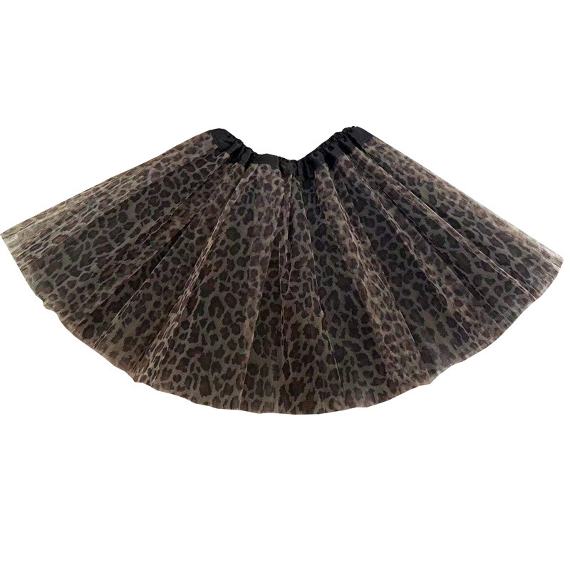 Leopard Print tutu Skirt Carnival Party Fairy Skirt Birthday Party Skirt tutu Skirt Mesh Princess Skirt Children