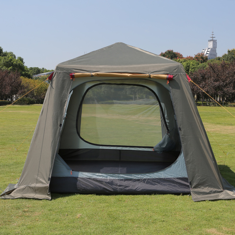 Travel big double-layer handheld automatic tent for hiking for…