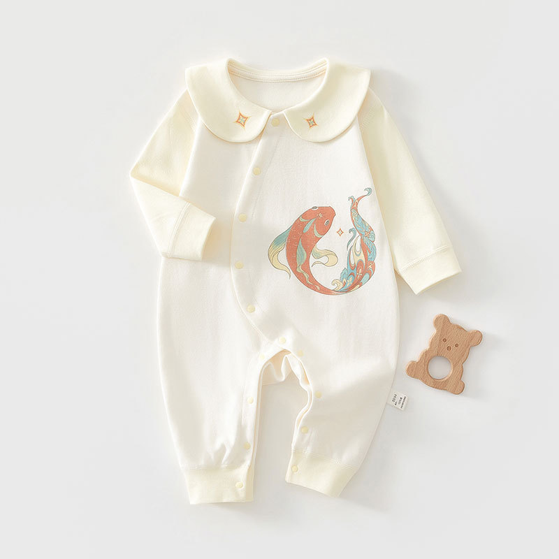 Lapel carp-spring and autumn style