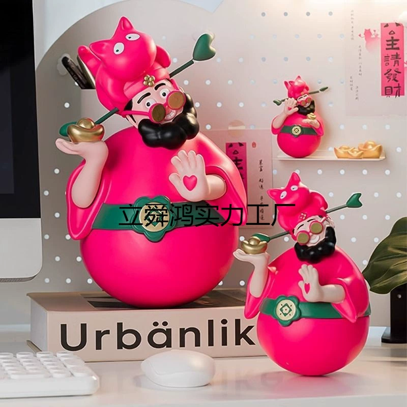 Бог богатства украшает новый дом на крыльце