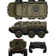 跨境RC六驱遥控军事卡车模型车军用运输车全比例六轮遥控重型卡车