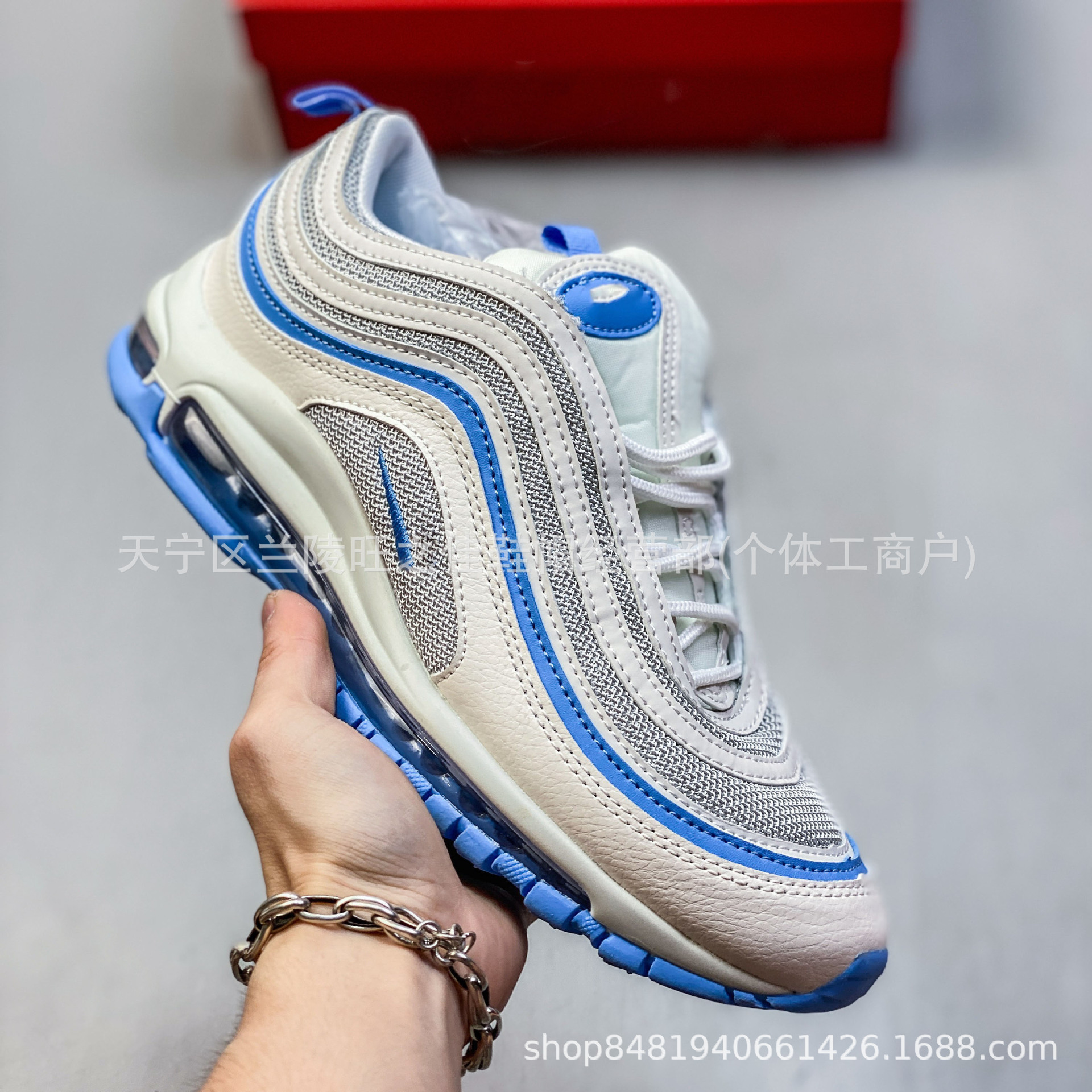 Putian zapatos transfronterizos al por mayor Air Max 97 pequeño gancho bala retro almohadilla de aire completo zapatillas deportivas casuales