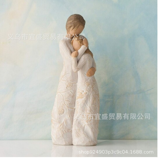 Cross-border New Valentine's Day Imitation Wood Carving Couple Lover Intimate Ornaments Resin Crafts Home Decoration Cross-border New Valentine's Day Imitation Wood Carving Couple Lover Intimate Ornaments Resin Crafts Home Decoration