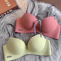 Push up bra, supporting wireless bra, thin set