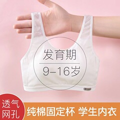 女童发育期运动少女内衣二三阶段初高中学生运动防震背心发育文胸