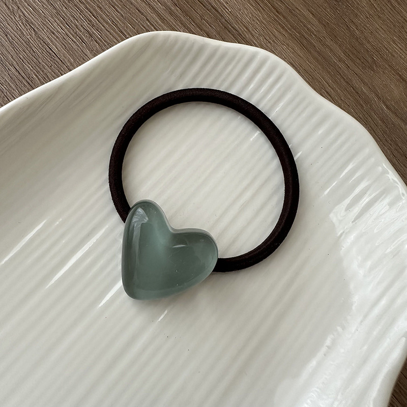 15g Weight Hair Clip, Hair Tie Hair Accessories Type 1 Piece Quantity Sweet Heart Shape Resin Hair Clip Hair Tie