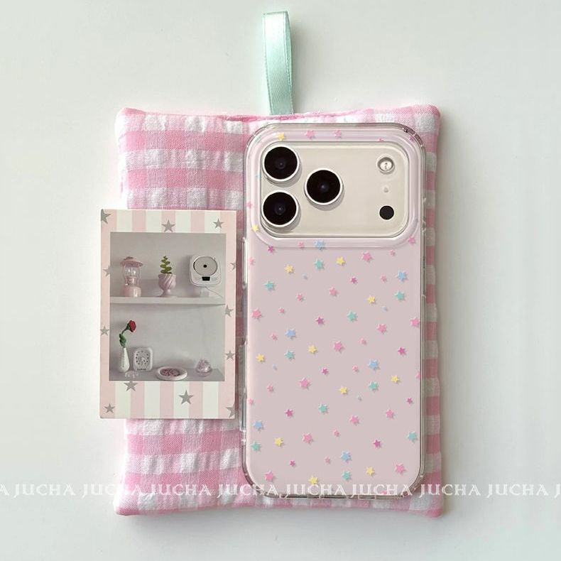 Foundation Colorful Star Suitable for Apple 16 Mobile Phone Case Iphone15Promax Cartoon 13 Stylish 14 New Style 17