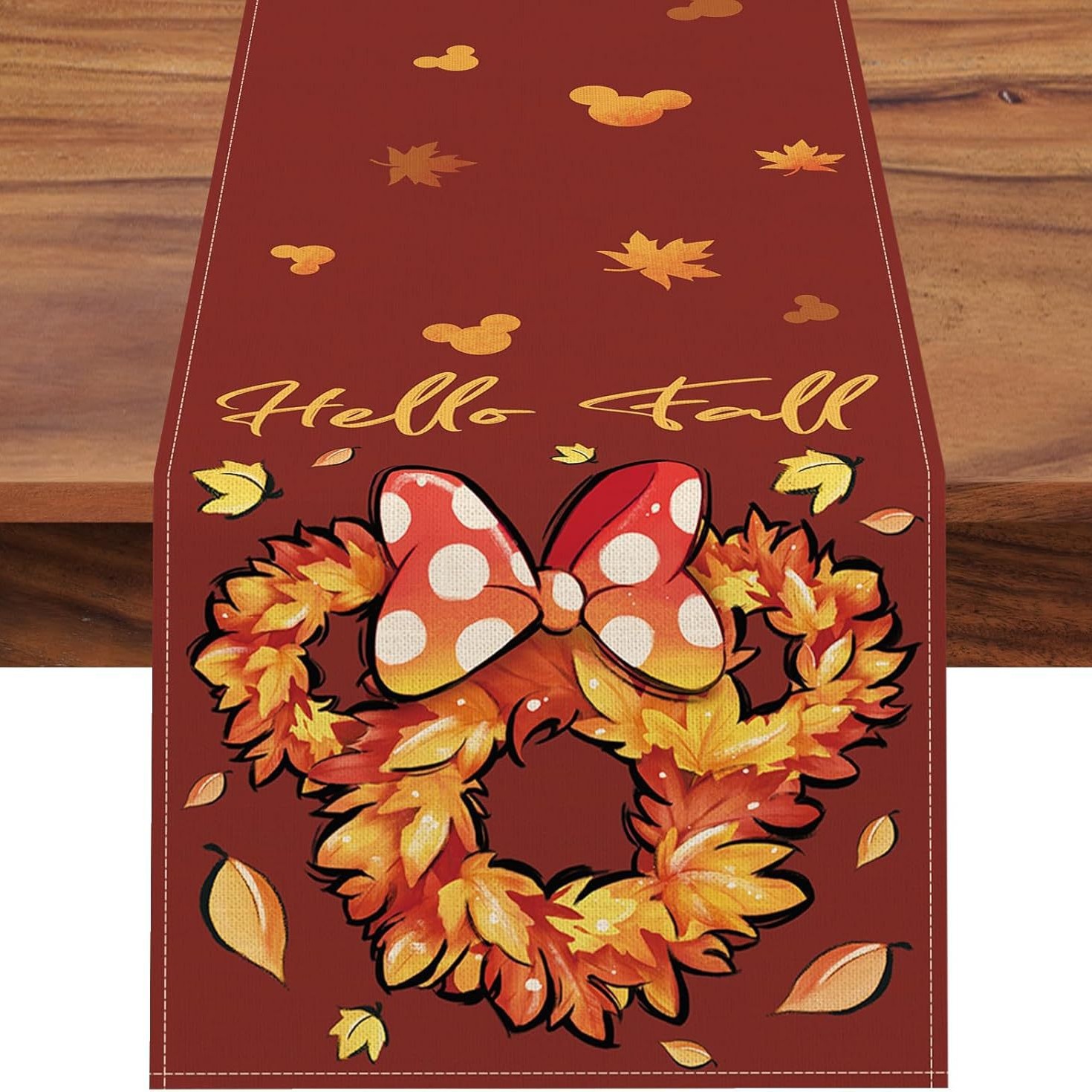 Transfronterizo 2024 Amazon nuevo ratón de Navidad con guirlandas festivas tabla de lino tabla de comedor tabla de té