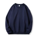 Navy blue velvet crew neck sweatshirt