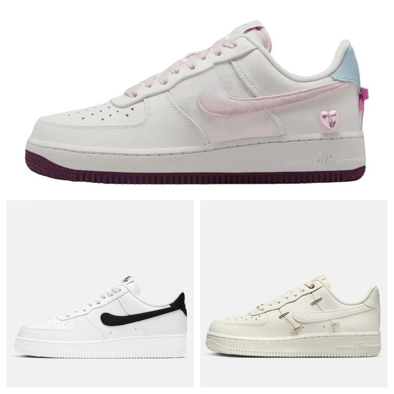 Cross-border, authentic AF1 Air Force 1 sneakers in wheat color for men, pure white for women, classic couple's sneakers