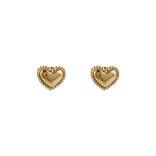 No need to take off small geometric earrings when sleeping, Japanese and Korean simple and fashionable love earrings, exquisite, high-end and versatile earrings