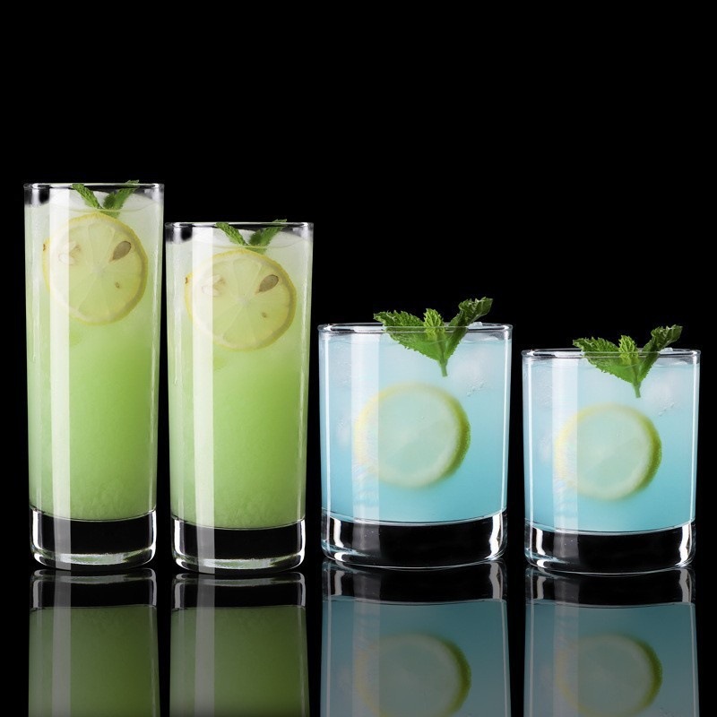 Tazas de agua de vidrio al por mayor tazas de té transparentes tazas de leche de desayuno tazas de cerveza al por mayor logotipo imprimible