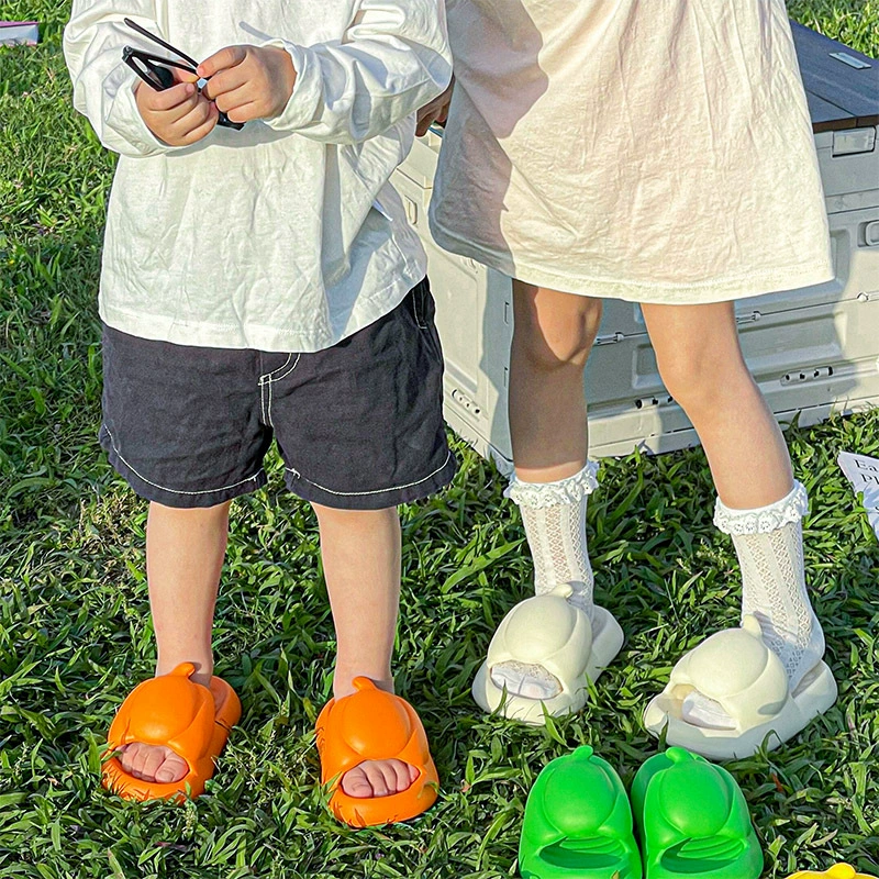 Супер Фея тыква одно слово, детская обувь Drag eva, обувь для родителей и детей, летняя одежда, нескользящая какашка на толстой подошве, ощущение белого
