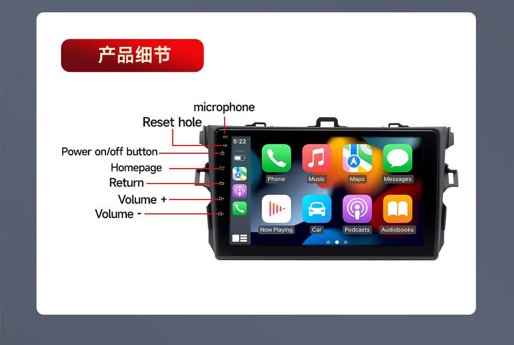 Suitable for Toyota Cars, Special Car Navigation Systems for Honda Old Civic and Prius, Left-Hand Drive Special Car Navigation Systems