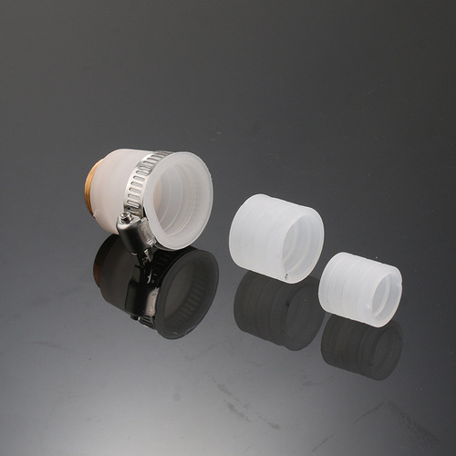 C-clamp multi-purpose adapter imitation silicone faucet water purifier parts aluminum thin half steel tooth universal connector