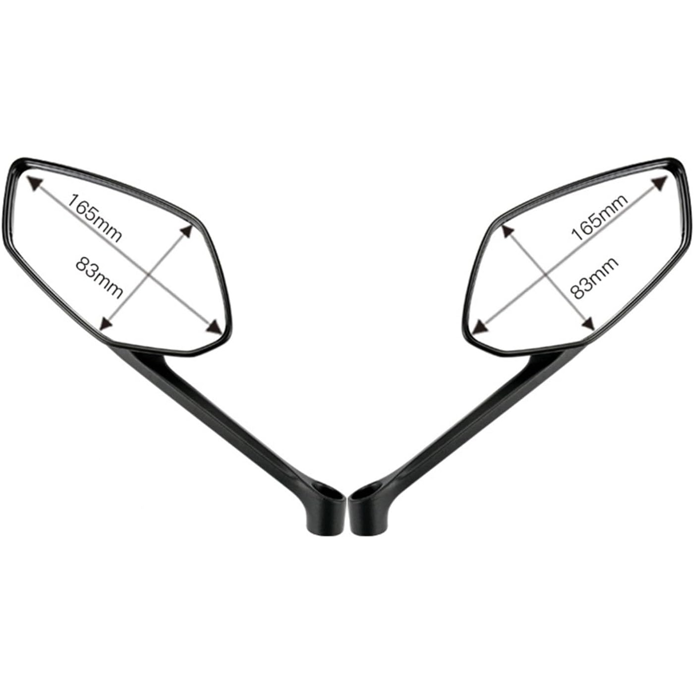 Suitable for Motorcycle Modified Reversing Mirror, Rearview Mirror, Reflective Mirror, Universal Rearview Mirror