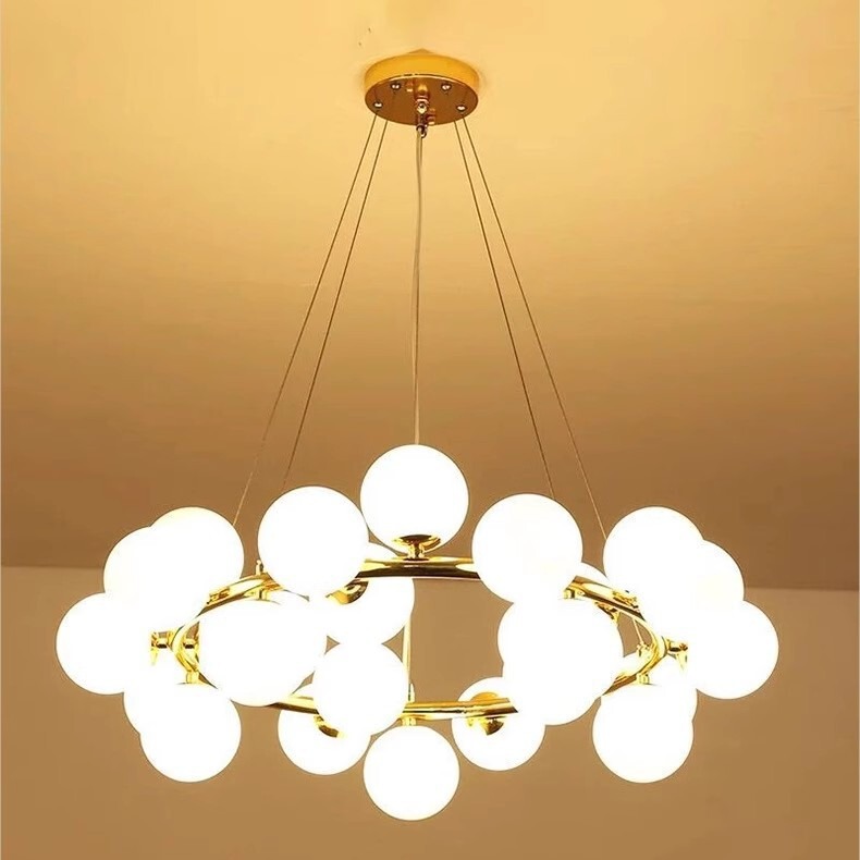 Cross-Border Magic Bean Molecular Chandelier Living Room Glass Bubble Ball Personality Nordic Simple Light Luxury Creative Bedroom Dining Room Cross-Border Magic Bean Molecular Chandelier Living Room Glass Bubble Ball Personality Nordic Simple Light Luxury Creative Bedroom Dining Room