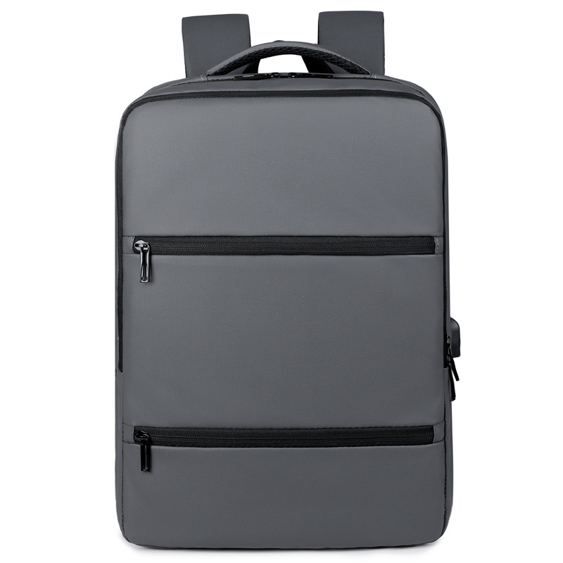 Mochila de computadora para hombre recargable USB nueva al por mayor transfronteriza 2024 mochila de almacenamiento de cercanías de negocios de gran capacidad