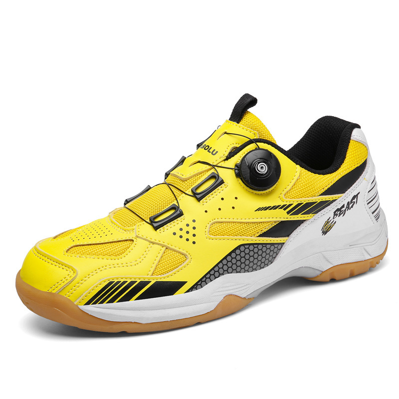 Cross-Border Foreign Trade Table Tennis Shoes, Four-Season Sports Training Badminton Shoes, Breathable Shock-Absorbing Running Tennis Shoes for Men and Women, Couples