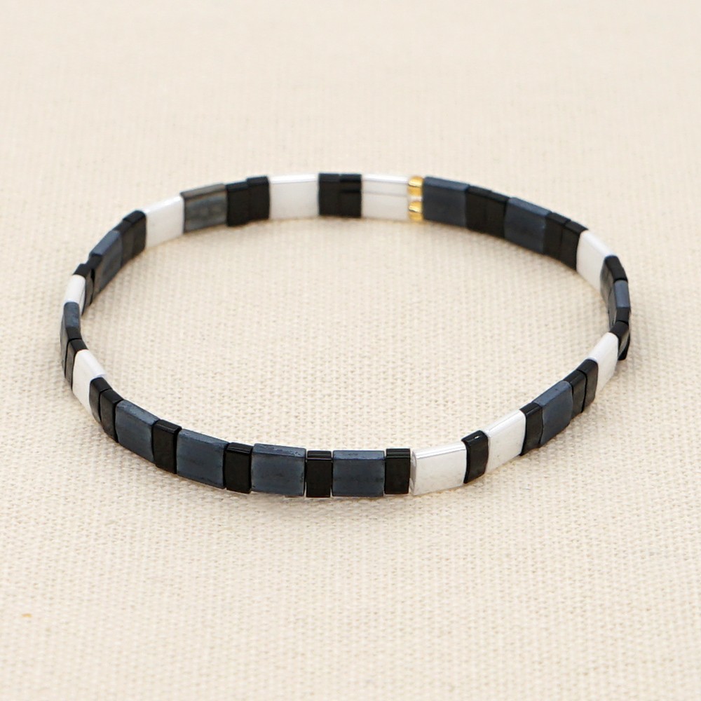 Retro Square Tila Beads Glass Wholesale Bracelets display picture 57