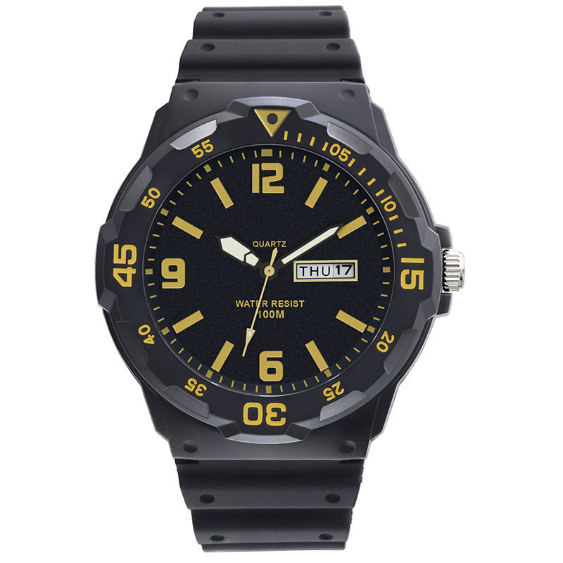 Children's watch Simple fashion hipster Student waterproof quartz watch Teen Dual Calendar quartz watch_viptrois.com