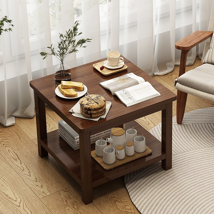 実木の小さい方のテーブルの辺のいくつかの小さいお茶のいくつかのリビングルームの家庭用の簡単で現代的なベッドの頭の戸棚の子のベランダの正方形のお茶のテーブル|undefined