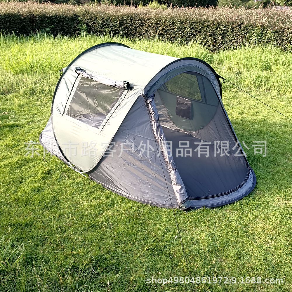 Acampar al aire libre tienda de lanzamiento de mano sin construcción tienda de apertura rápida tienda de viaje automática tienda de campaña impermeable tienda de barco transfronteriza al por mayor
