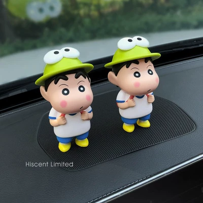 Car ornaments Electric Vehicle Interior Decoration, Car - standing-style-frog-shin-chan-2-pieces-with-glue