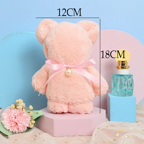[Large Towel] Bear Gift for Wedding Celebration, Hand Towel, Return Gift Doll, Small Gift, Household Daily Essentials, Wholesale