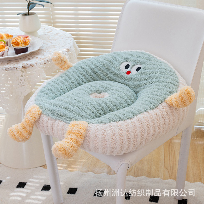 Cojín de Futón Rayado de Terciopelo y Algodón PP para Sala de Estar y Dormitorio image 8