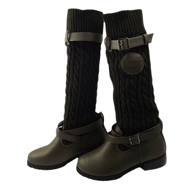 FUENTE fabricantes de lana jacquard Vamp costilla de lana tejida Boca del zapato de primera línea fabricantes de exportación de calidad OEM personalizado