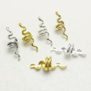 Amazon cross-border dirty braid hair ring hair ring antique large hole hollow snake diy handmade jewelry headdress accessories