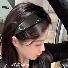 新款网红二合一发箍墨镜女时尚高级感小红书同款太阳镜防晒墨镜潮