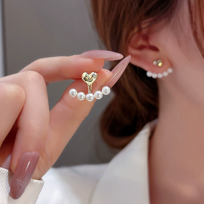 Серебряная игла, модный дизайн сережек из жемчуга, образец серебра 925, двойное использование, коллекция 2022 года, тренд сезона
