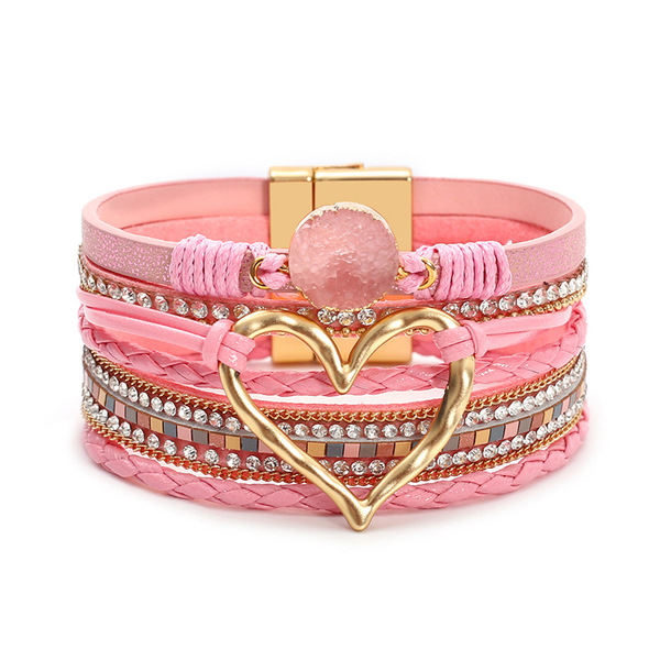 woven golden bracelet handmade
