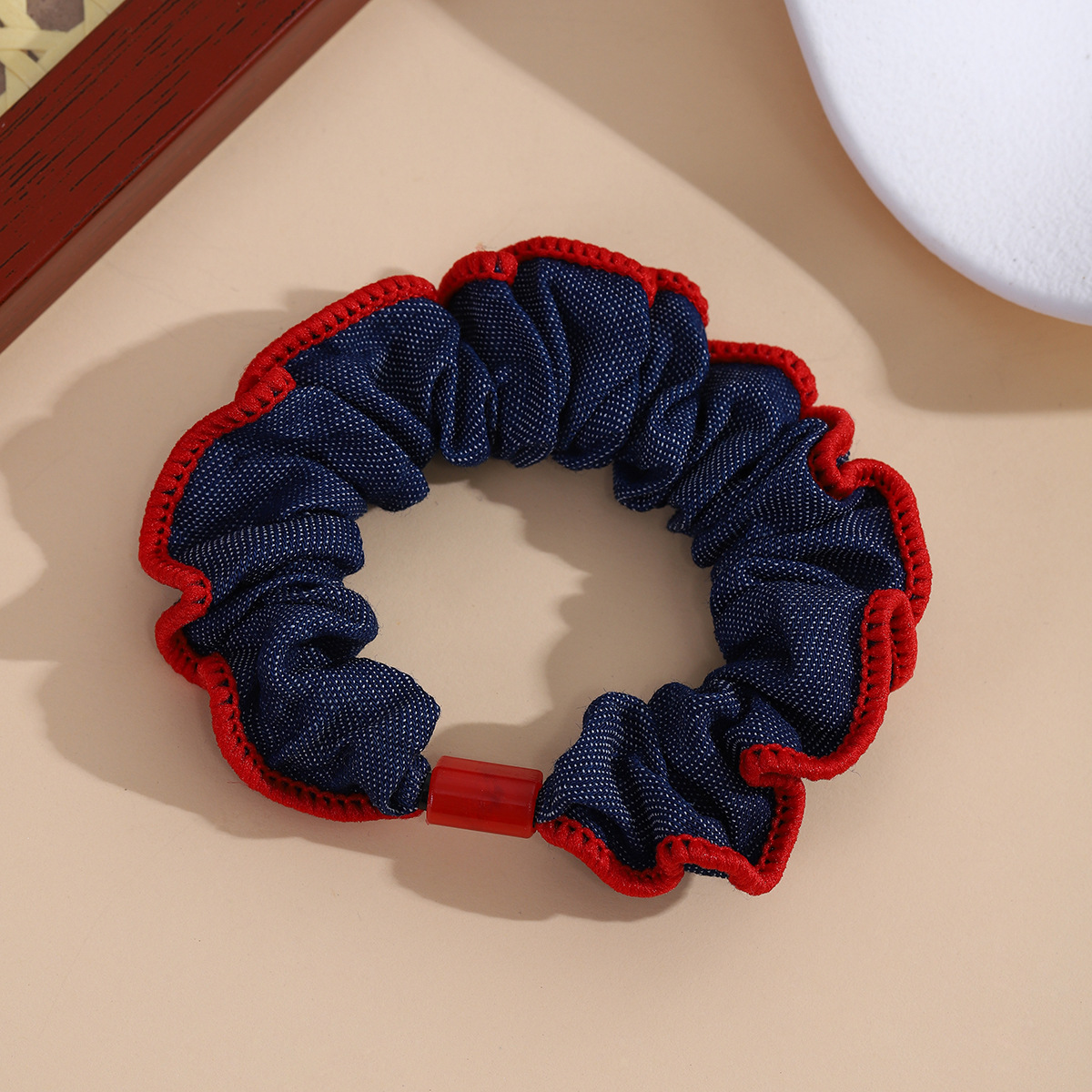 2025 nueva flor de tulipanes anillo de cabello intestinal alto elástico detrás de la cabeza mostrando el volumen de cabello flojo cuerdas de cabeza accesorios para el cabello versátiles