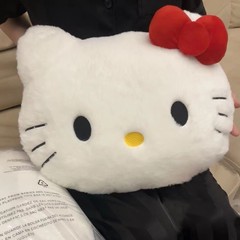 キティかわいい猫ぬいぐるみ枕ソファベッドサイドクッション車の枕昼寝枕誕生日ギフト女性のための