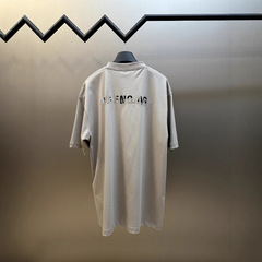 正規バージョン在庫あり高品質BL新作レタープリント刺繍半袖TシャツOSルーズバージョン男女同型T