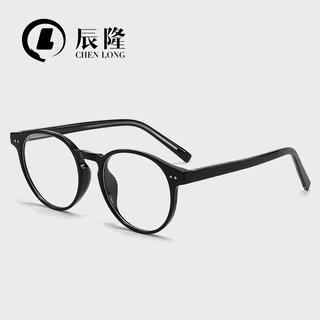 定制韩版圆形TR90插芯腿防蓝光近视眼镜女时尚素颜眼镜框架男8632