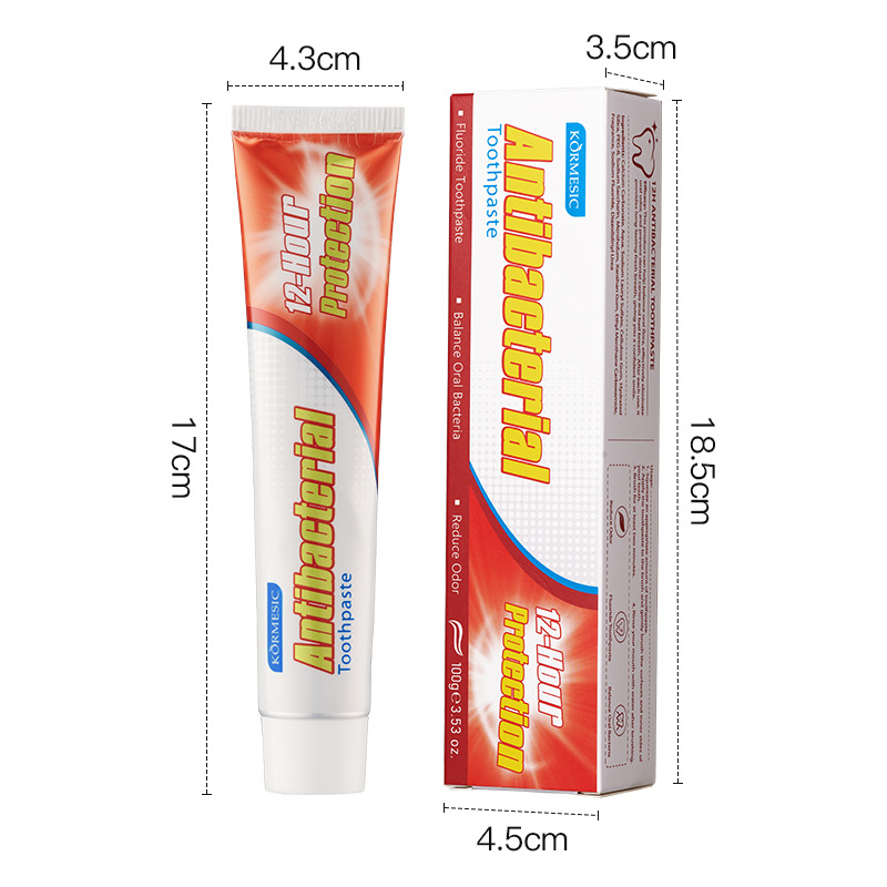 KORMESIC pasta de dientes en inglés, aliento fresco, limpieza oral, fábrica de comercio exterior transfronterizo al por mayor image 13