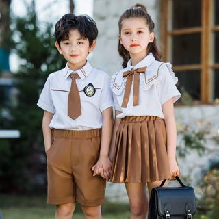 幼儿园园服英伦风儿童夏季学生装女学院风校服套装夏装小学生班服