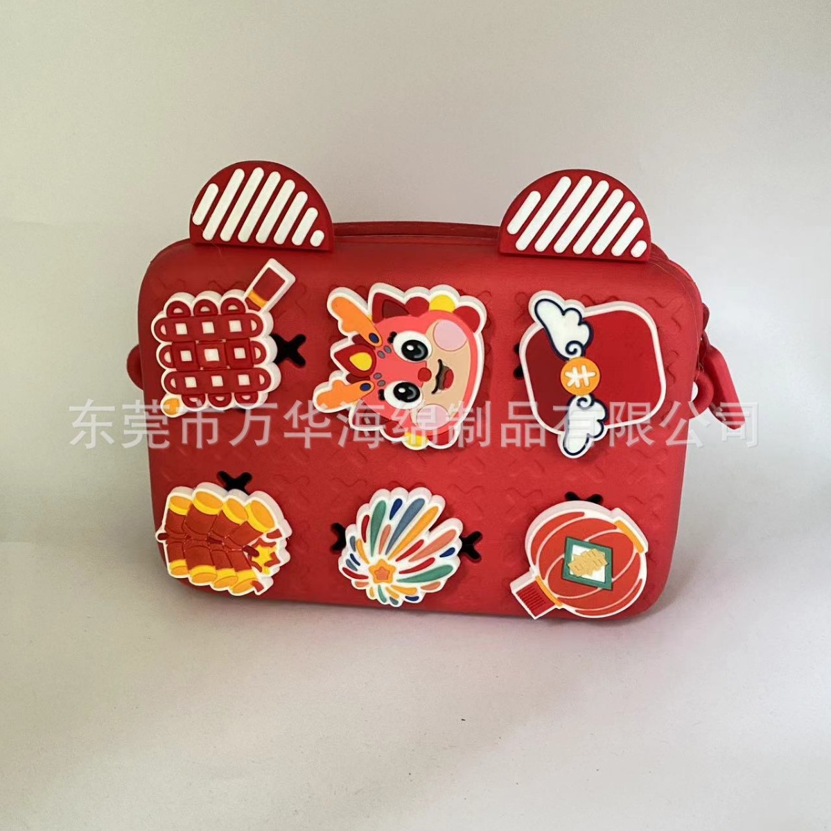 Directo de fábrica DIY Navidad Año Nuevo regalo los niños Eva inyección nacional moda hombro crossbody bolsa viaje