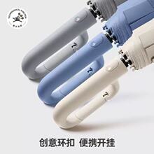 10骨全自动折叠伞加厚加大便携环扣伞晴雨两用广告礼品伞定制logo
