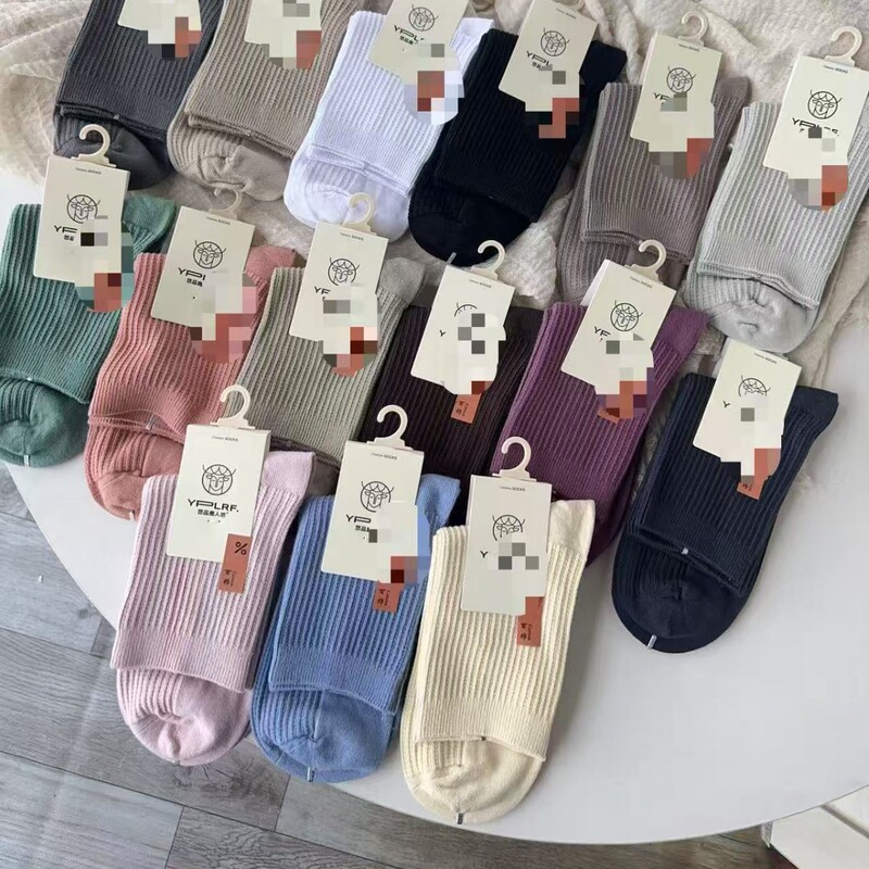 L5013 Deerman Genuine Women's Cotton Socks Boneless Seamless Non-Stinky Feet Breathable Double Needle One Piece Drop Shipping Wholesale L5013 Deerman Genuine Women's Cotton Socks Boneless Seamless Non-Stinky Feet Breathable Double Needle One Piece Drop Shipping Wholesale
