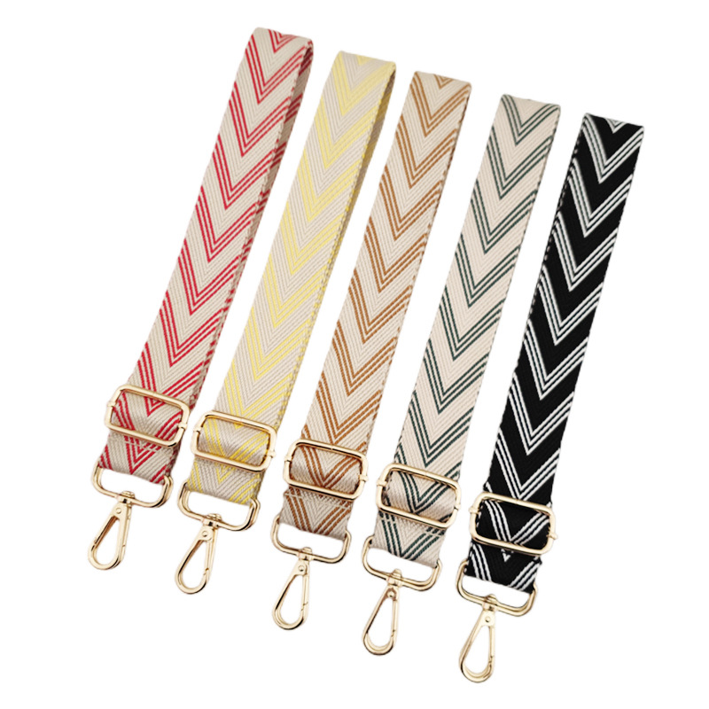 75g Weight Bag Strap Bag Accessories Type All Seasons Polyester Stripe Bag Strap