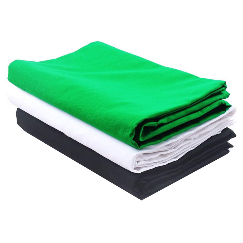 Directo de fábrica verde cortina de fondo de tela en vivo estudio de corte de tela verde fotografía de corte pantalla verde profesional opaco 3*6