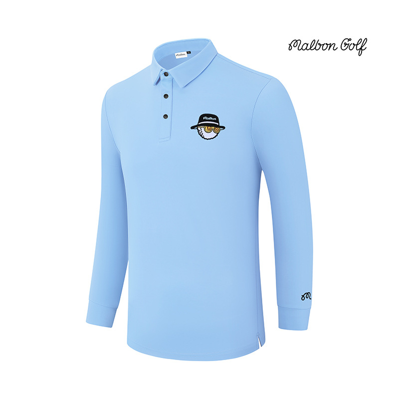 [Cross Mirror] m Golf Long Sleeve Men's Spring and Autumn Polo Shirt Golf Stretch Breathable Sports T-Shirt # 2501